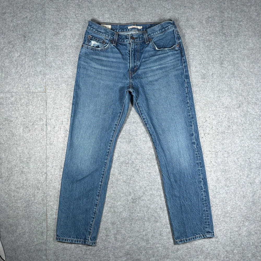 Levis Denim Jeans Womens 29 Blue Middy Straight Premium Casual Classic Workwear